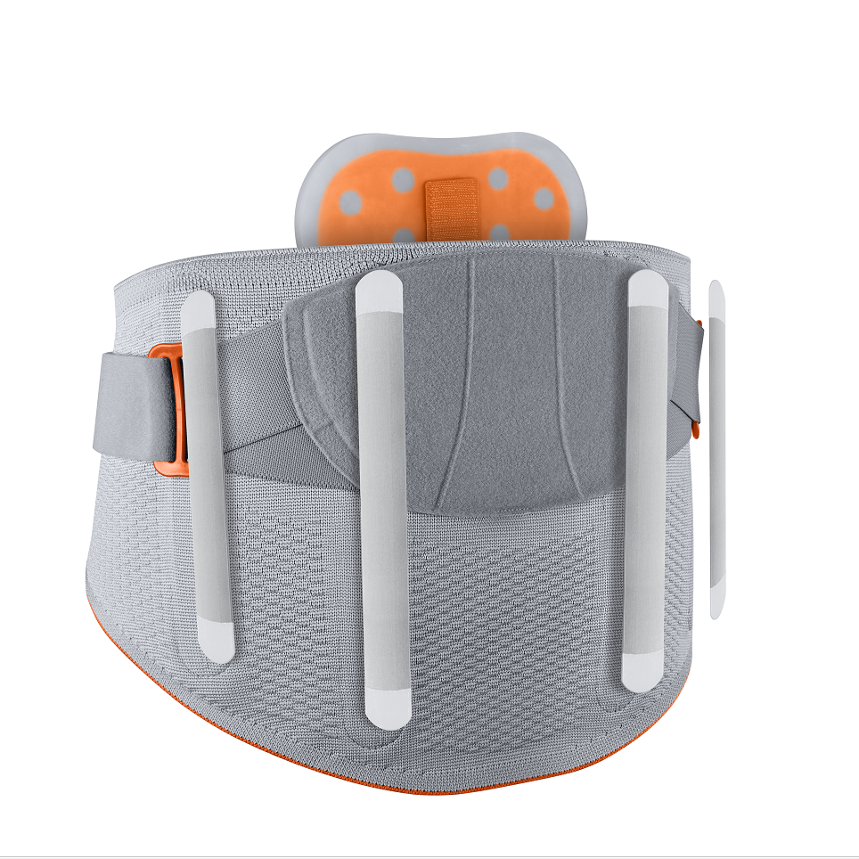 斯伯铠德国进口Sporlastic护腰带医用腰托突出腰部固定器腰椎间盘男女款 AK款 灰色 S