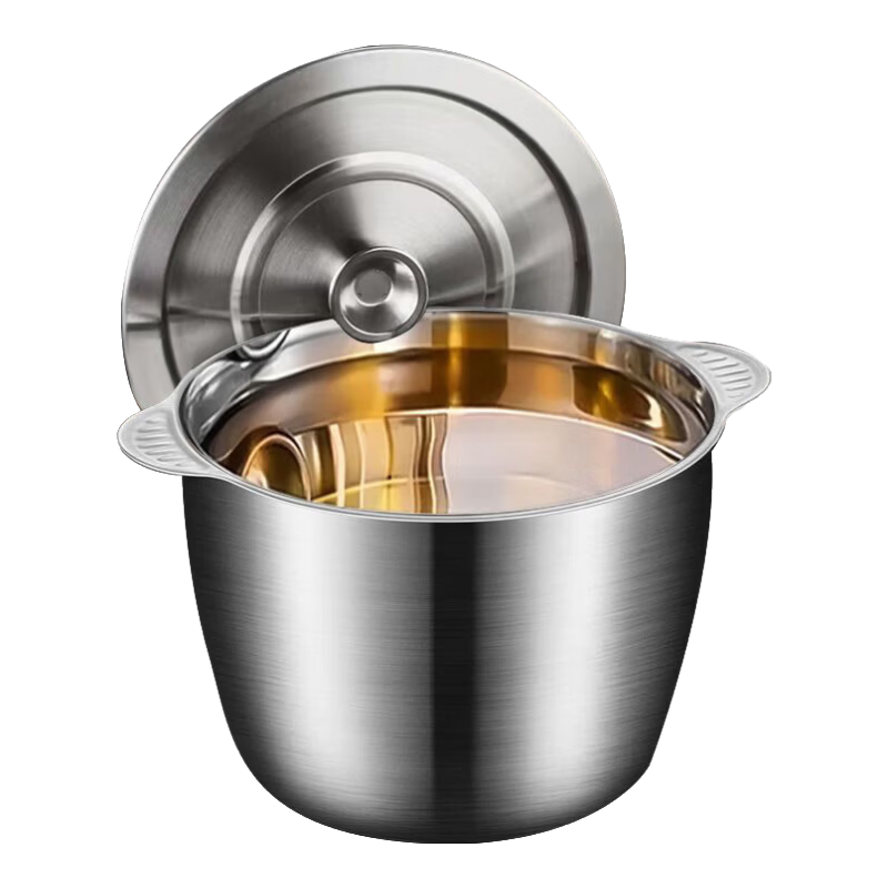 【防烫双耳】不锈钢猪油罐大容量猪油锅耐高温家用调味罐双耳带盖 闭口盖猪油罐4升-无赠品无开口