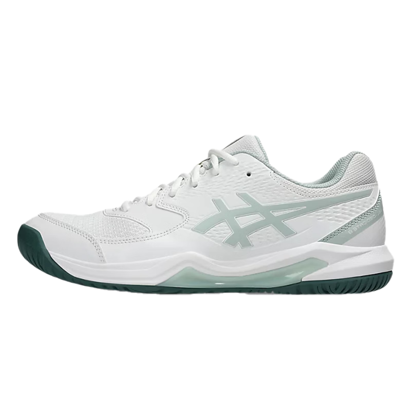 亚瑟士（asics）网球鞋GEL-DEDICATE 8耐磨防滑男女款运动鞋1041A408-107白绿色42