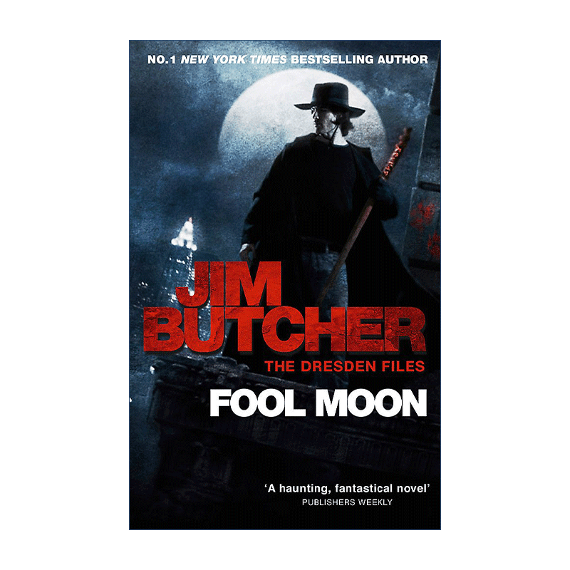 【二手书】Fool Moon 英文原版 巫师神探2 愚人之月 英文版 进口英语原版书籍 奇幻小说