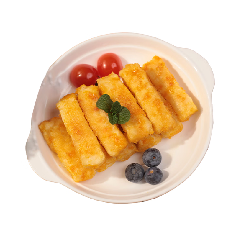 瀚钦奶酪鱼条海x捞芝士夹心鱼柳点心芝士鱼条商用半成品油炸小吃 【大牌平替】豪大根奶酪鱼条(400g)*2盒