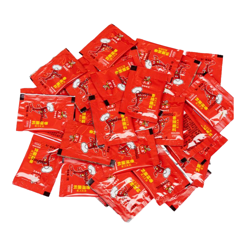 六婆 辣椒面火锅蘸料烤肉干碟调味辣椒粉香辣味四川调料火锅烧烤串串 香辣蘸料2g*50袋