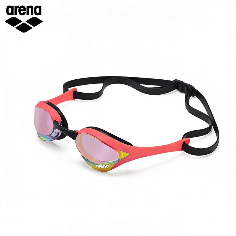 阿瑞娜（arena）进口竞技竞速眼镜蛇游泳镜男女士防雾先锋高清比赛专业泳联认证 26年新色-粉色（PKPK） 平光