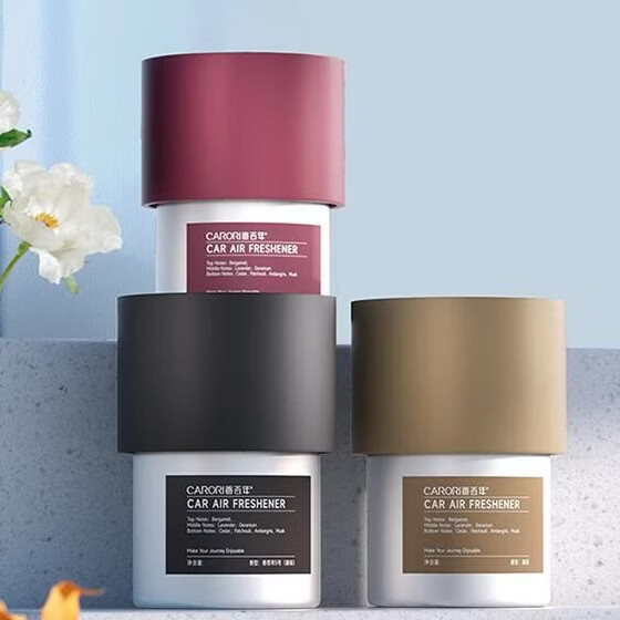 香百年车载香熏鎏金固体香膏汽车香水车内香氛除异味持久留香 大地之歌 清茶1瓶