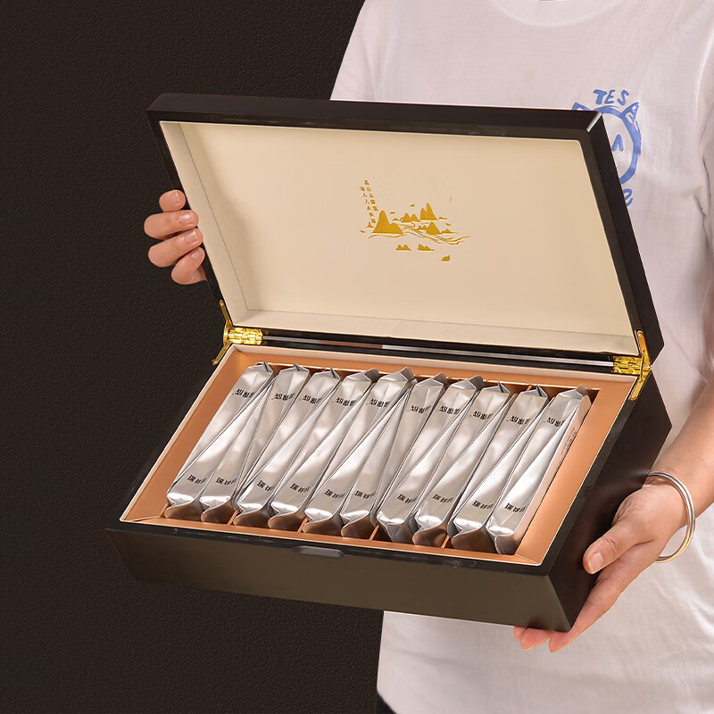 瑞锦成 福建白茶 建阳漳墩白茶 高山贡眉小白茶泡袋礼盒装厂家散茶批发 高山水仙白木盒 5g*20包