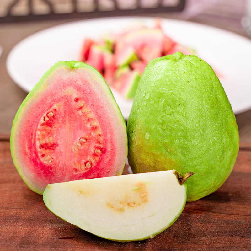 江畔寻果广西软糯奶油芭乐红白双拼番石榴3斤 新鲜水果源头直发芭乐果 5斤红心+白心芭乐（11-17个）