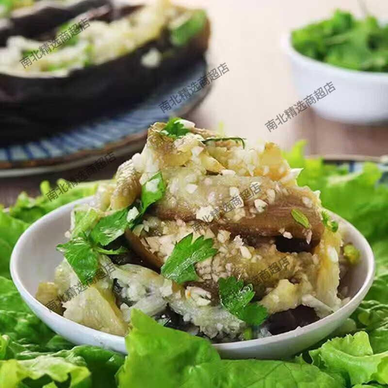 蒜茄子东北特产下饭搭档下酒菜咸菜速食传统纯手工网红回忆 蒜茄子一罐装500克货真价实