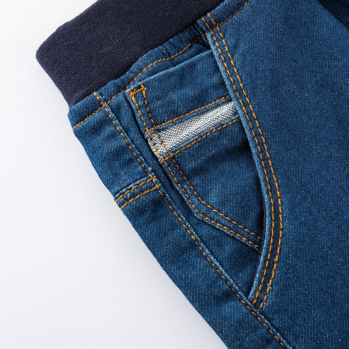 马骑顿针织短裤 深牛仔蓝 120