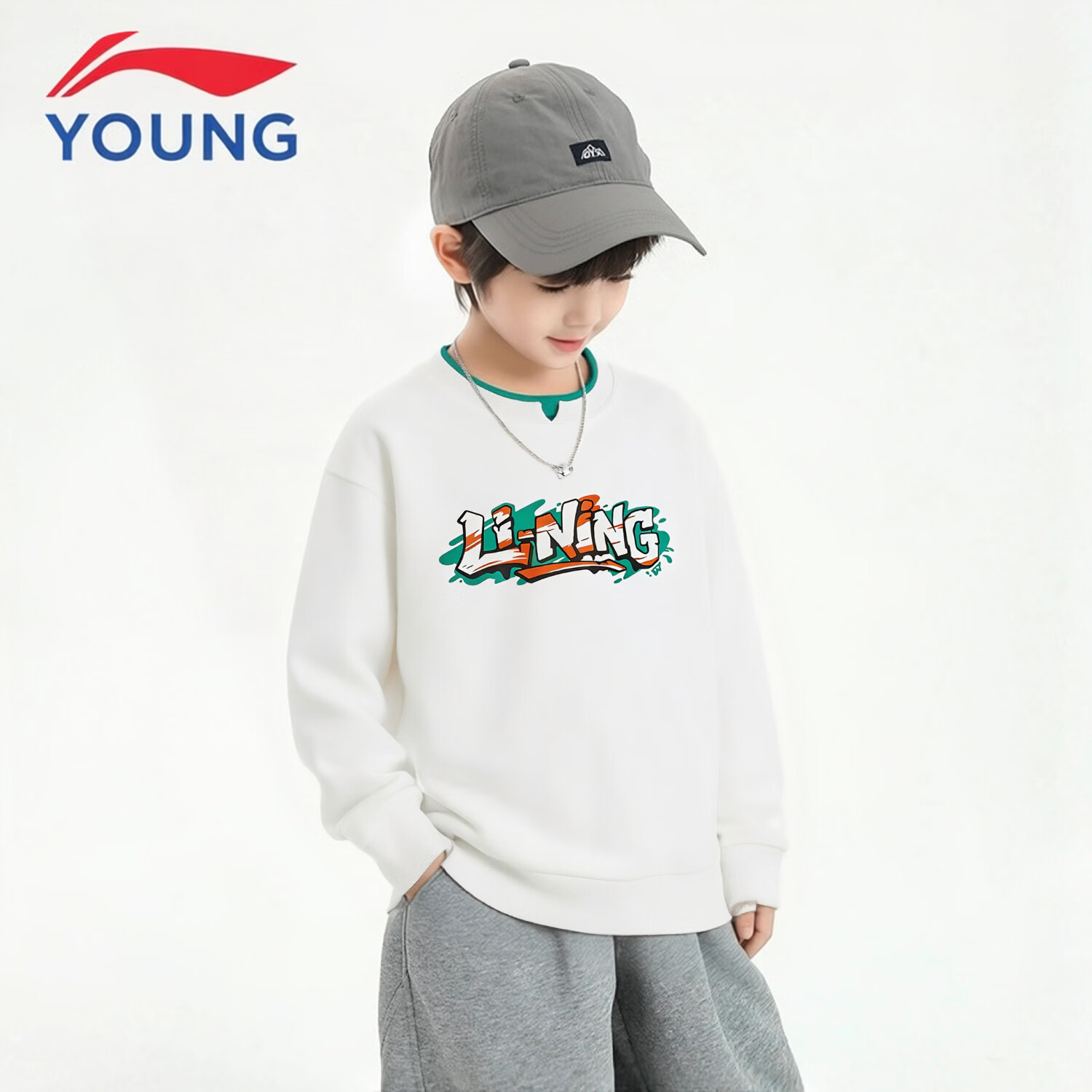 ���ڲ���������ͯװ��ͯ�����д�ͯ�＾�¿��LOGO����ӡ����ů�˶��������� ��ɫ39-1 150 92Ԫ