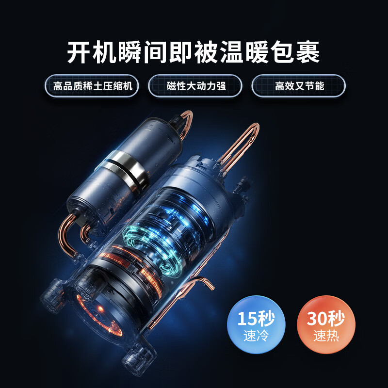 海尔统帅空调超省电Se 京东严选大1.5匹超一级冷暖变频空调挂机 双排铜管 国家补贴KFR-35GW/LJD1-1