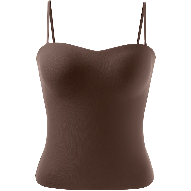 ubras虞书欣同款立体抹胸小奶皮内衣女带胸垫吊带背心女上衣隐形肤M