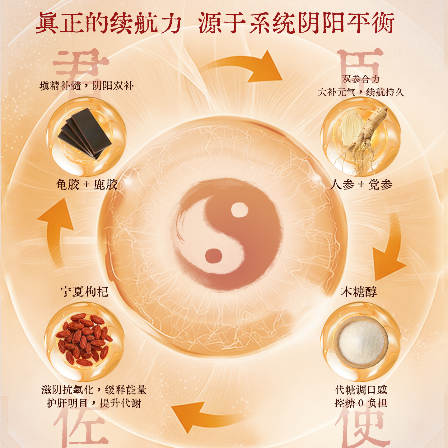 龟鹿药业人参膏140g(10g*14袋)/盒 提精神滋补营养女生补气养血中药礼物 人参膏【 140g*1盒 】早晚各1袋，一周装