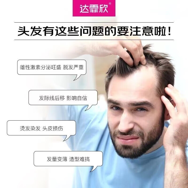 [达霏欣]米诺地尔搽剂 5%*60ml 2瓶装 5%浓度生发增发液喷雾育发液男防脱发严重脱发秃发治疗脱发斑秃防脱育发 咨询客服，赠好礼