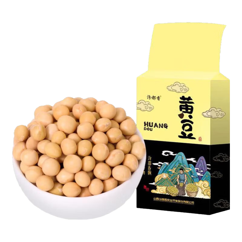 笨黄豆新鲜大豆非转基因大豆子豆浆原料营养早餐 精选黄豆500g*1袋