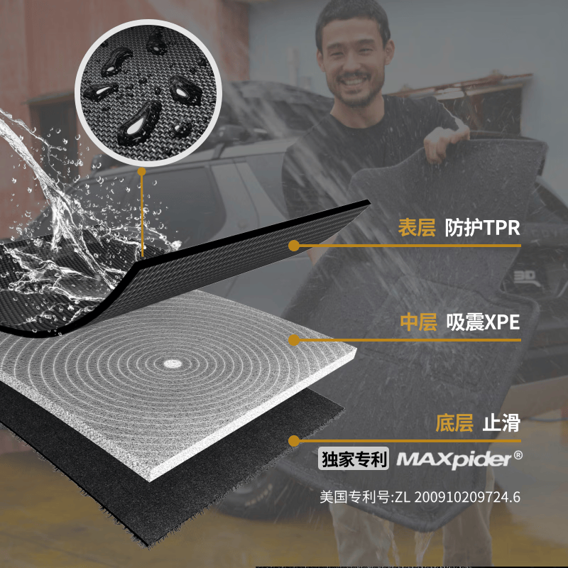 3D奥迪Q3 Q5L Q7 Q2L A3 A5LTPE脚垫A4L A6L A8L专车专用立体脚垫 刚性黑 Q5L//Q5L sport back（2026-目前）