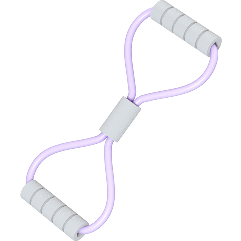 艾美仕【優(yōu)選百貨】（AiMeiShi） 8字拉力器普拉提拉伸帶八字彈力帶背部 象牙白/拉斷免費(fèi)換