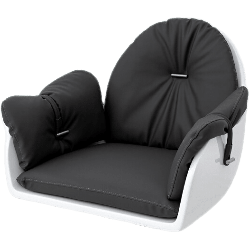 网红理发店椅子简约现代剪发椅发廊专用剪发烫染椅美发店凳子 IN Style同款不锈钢银盘 白色玻璃钢 官方标配