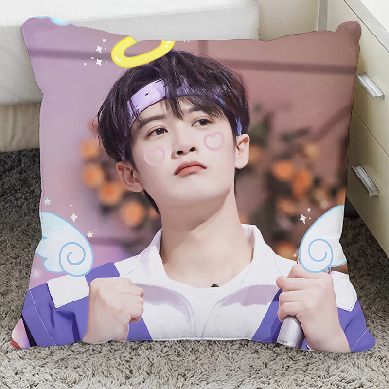 CLCEY檀健次周边抱枕饭制靠垫宿舍卧室床头靠枕闺蜜同学生日礼物 MJG01 40x40厘米(不加枕芯) MJG01