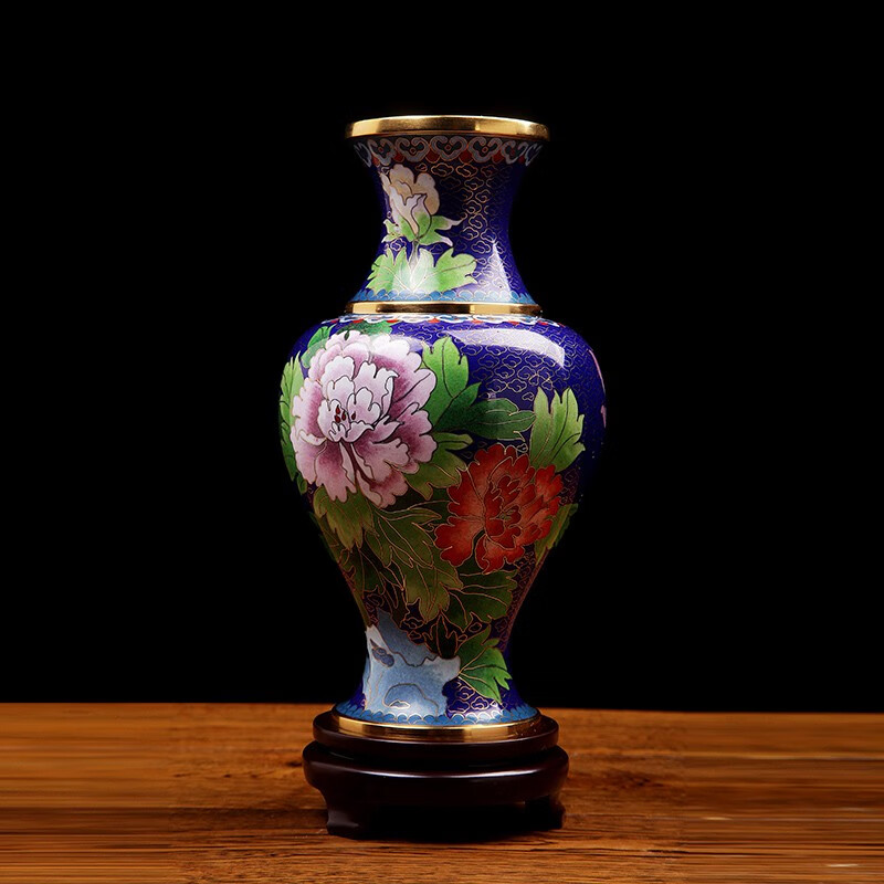 京城故事北京景泰蓝瓶铜胎珐琅彩工艺品送老外中国特色礼物企业开业