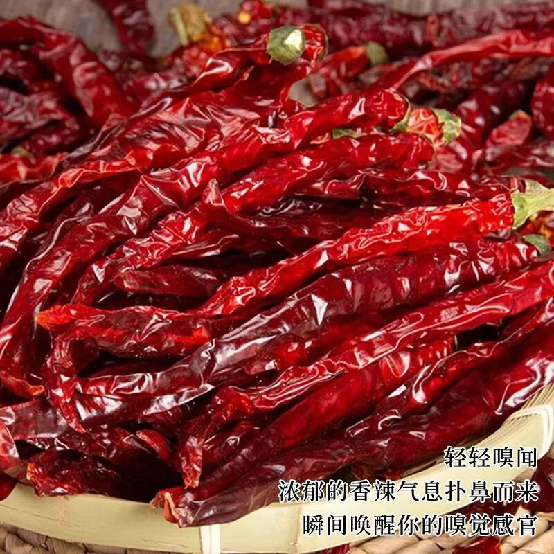 新疆特产二荆条辣皮子干辣椒微辣特香而不辣农家晾晒 1000g【根根精选】实惠 【微辣爆香】