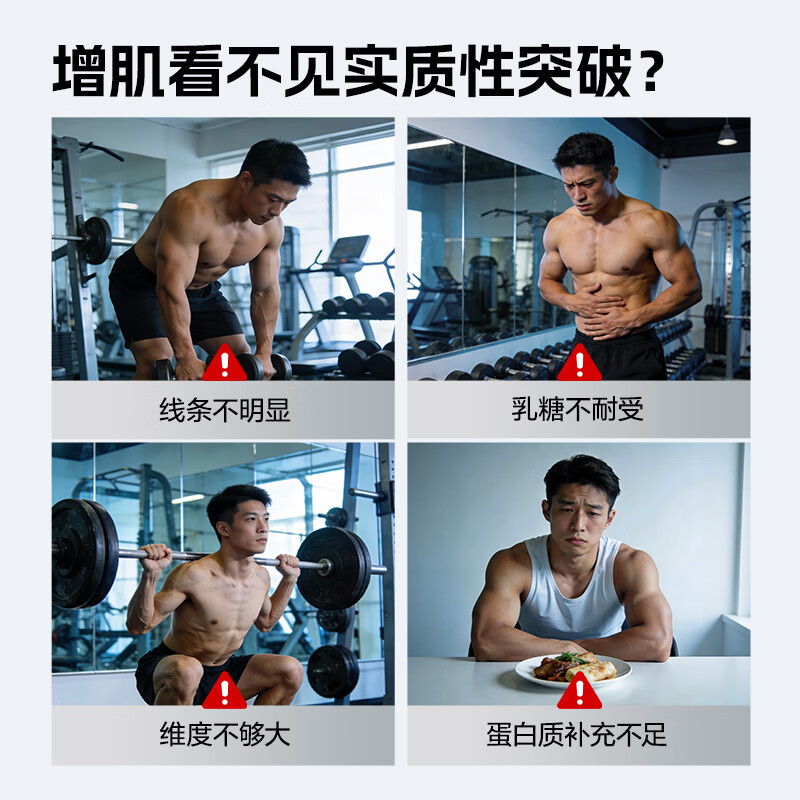 康比特分离乳清蛋白粉增肌高蛋白低脂低乳糖健身人士蛋白质粉750g酸奶味