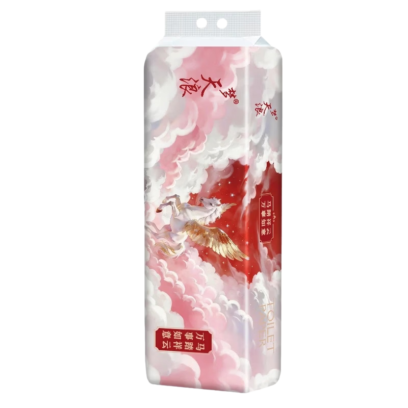 【天降神券】梦天浪马踏祥云原木卷纸5层卫生纸家庭装无芯厕纸 5层 57g/卷*14卷 【爆款新品】