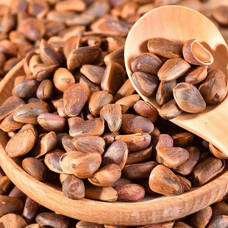 松川良品 笨炒东北开口松子罐装 新货大颗粒非油炸每日坚果炒货 笨炒松子 400g