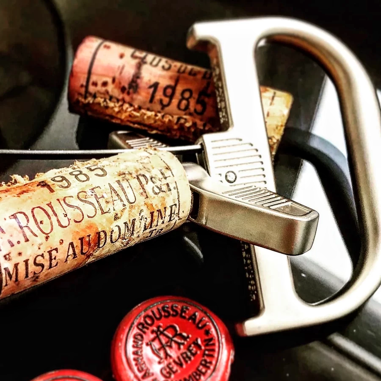 jisite美国THE DURAND@杜兰德老酒开瓶器 都兰酒刀AHSO瓶启红酒老酒刀 开瓶器配皮套