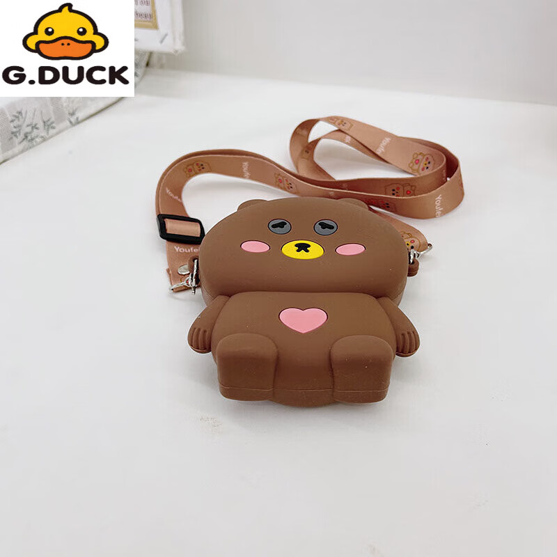 G.duck可爱儿童小包包女新款斜挎包女可爱公主女童包包洋气时尚钱包 甜甜圈粉色