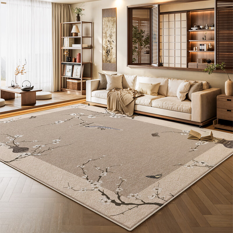 Y U-LIVE新中式地毯客厅2026新款宋氏美学免洗可擦家用茶几卧室床边毯 S仿羊绒-燕语莺啼 定制请联系客服【享优惠】