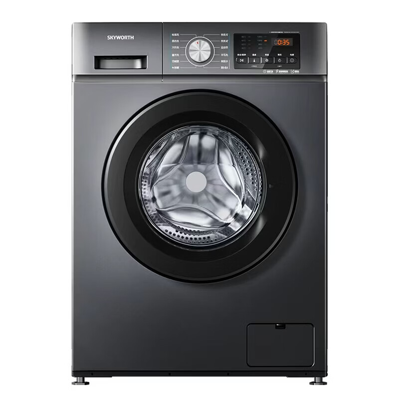 创维变频除螨滚筒单洗8公斤洗衣机全自动  一级能效 宿舍租房家电 超薄嵌入XQG80-B15MC