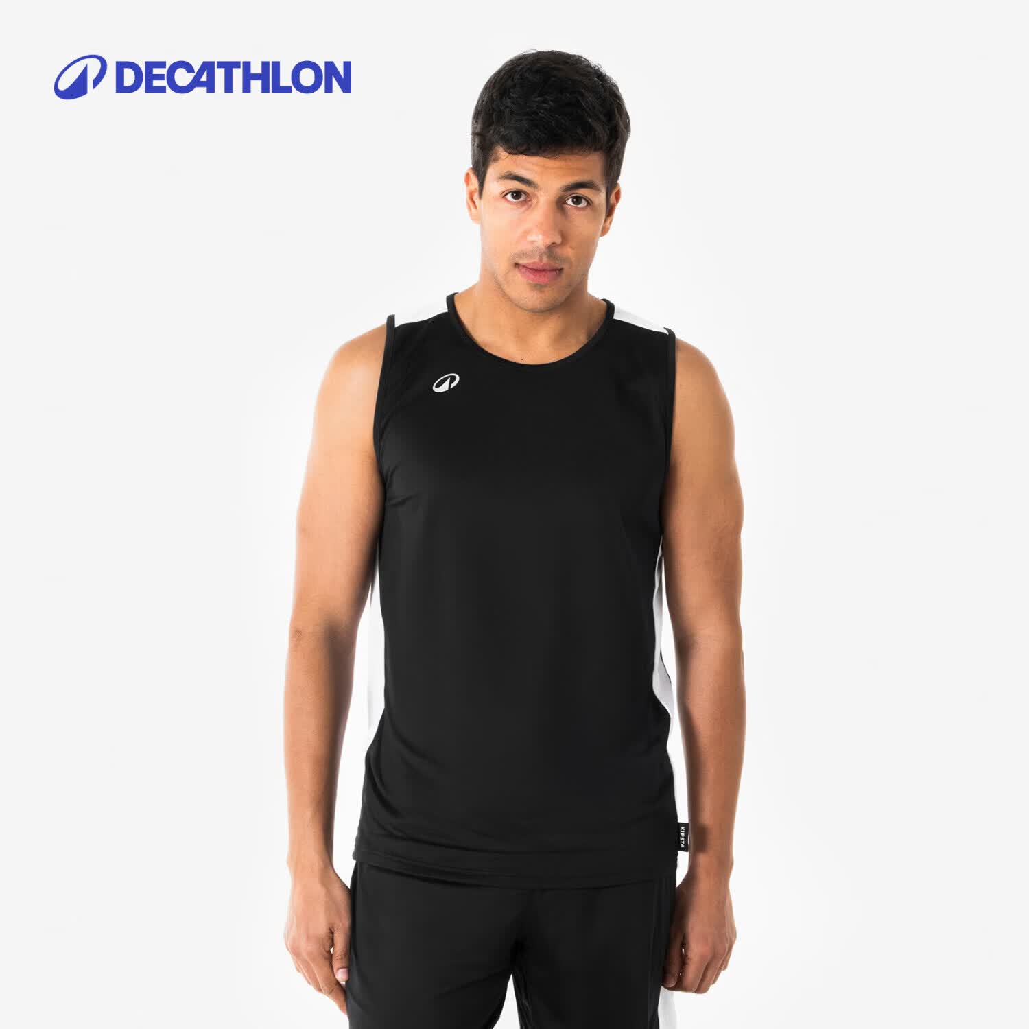 迪卡侬（DECATHLON）运动背心男士健身训练跑步篮球透气快干无袖背心-5487040