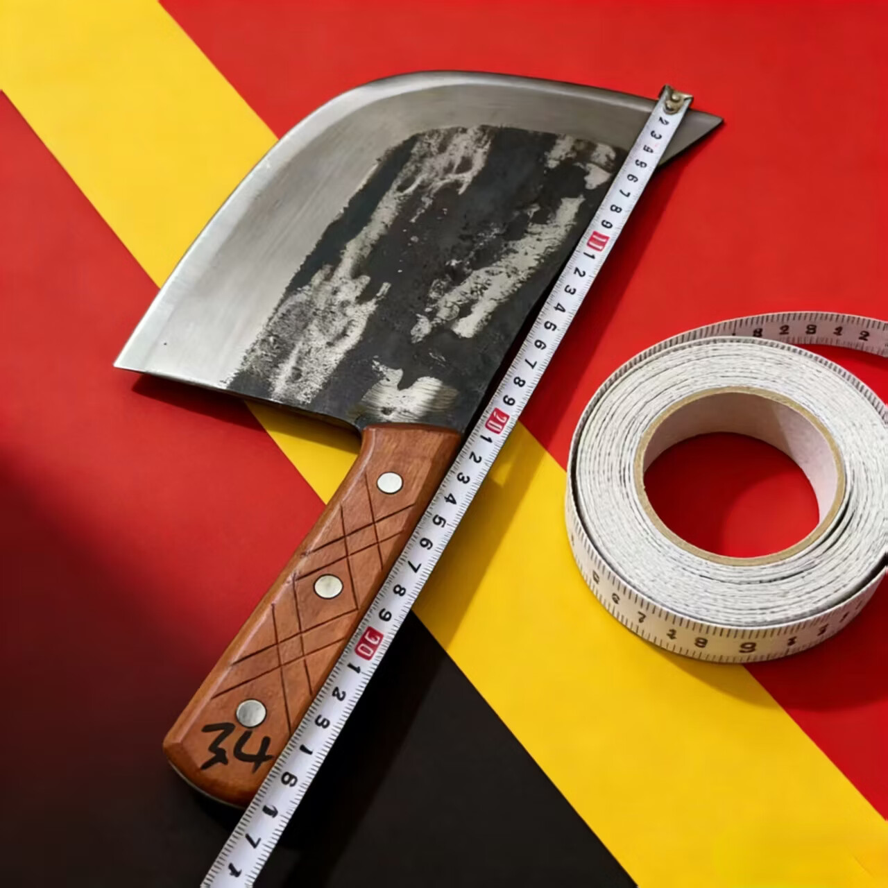 砍骨刀商用斩骨刀剁骨刀手工锻打屠夫专用斩骨刀老式砍骨头刀锋利 约3.5斤-【虎头斩骨刀-商用卖猪肉】