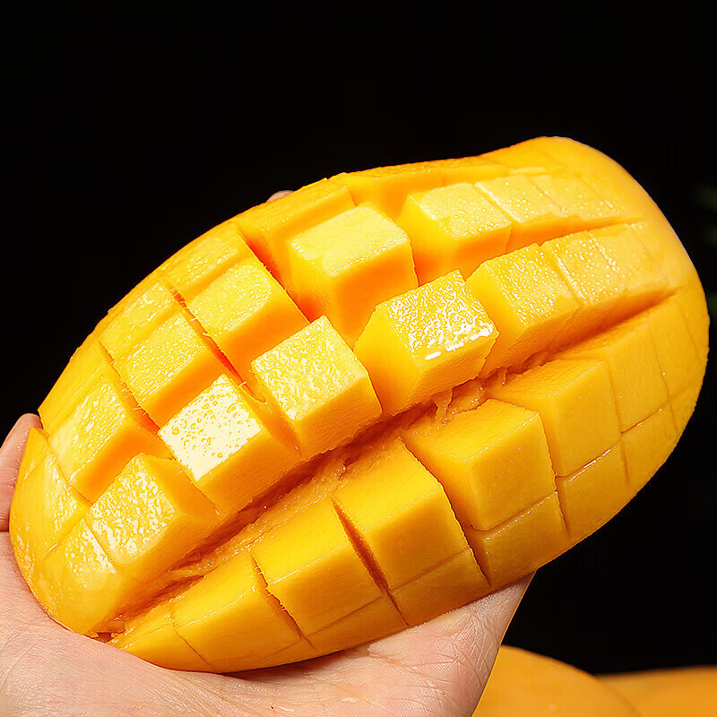 余悦海南金煌芒【多地次日达】新鲜现摘青皮水仙大芒果甜心芒送礼整箱 带箱5斤【单果250-350g丨净4.5斤】精选装