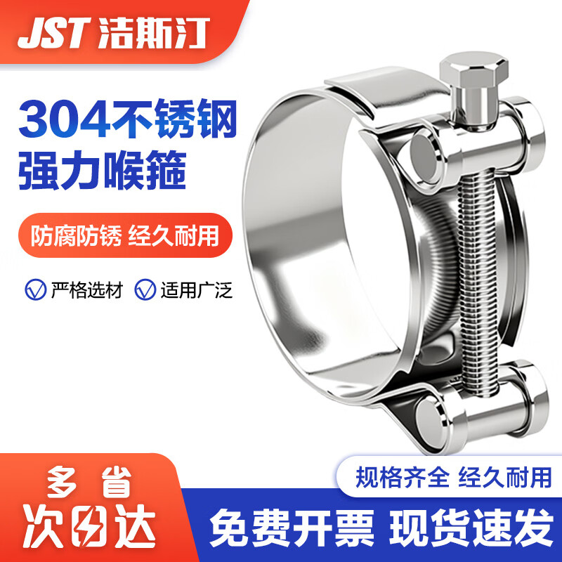 洁斯汀304不锈钢强力喉箍 欧式管箍卡箍 固定圈卡扣水管管夹强力喉箍 29-31（2个）