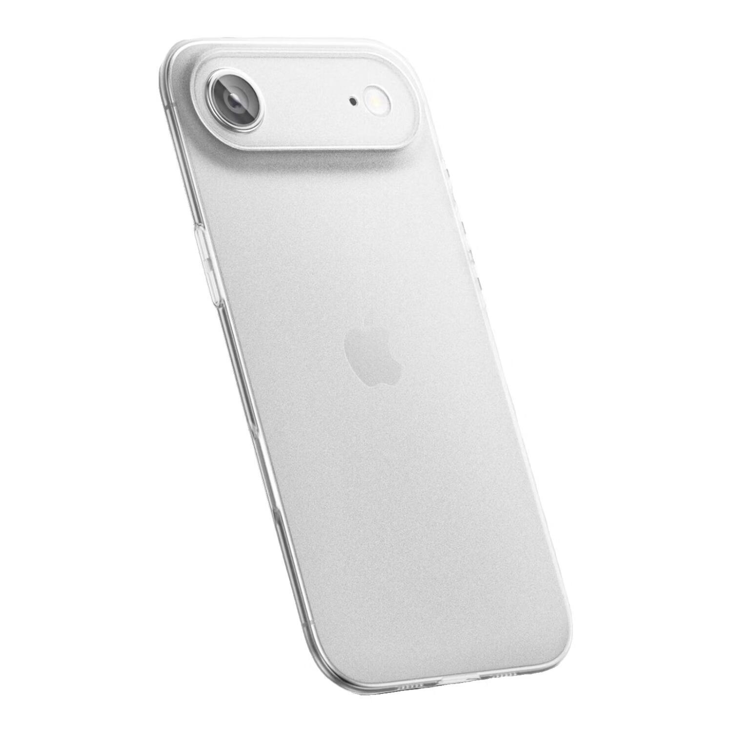 韩诺适用iphone air手机壳 苹果17air保护套 全包超薄磨砂防摔镜头保护雾面防指纹软壳 【云白色】无感超薄·磨砂防指纹 iPhone Air
