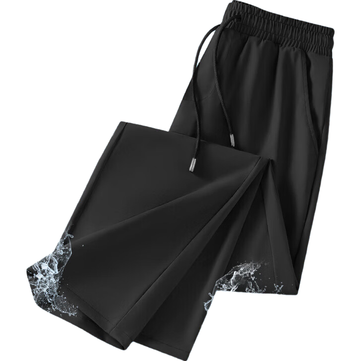 真维斯冰丝休闲裤男夏季垂感高级感速干透气男士直筒裤男生宽松大码长裤