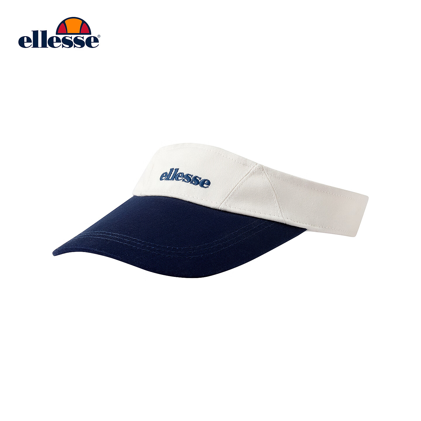 ellesse小贝壳休闲百搭可调节内置汗带空顶帽 藏青 均码（56-58cm）