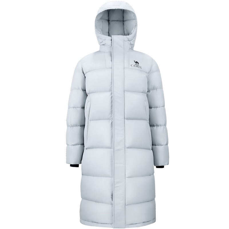 骆驼（CAMEL）长款极寒羽绒服男女白鸭绒加厚保暖冬季户外情侣外套M33CAPN114C