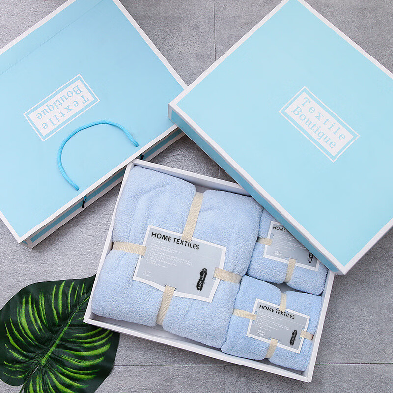 ��ɭɺ����ë��ԡ����������Ʒ��װ�����׽�������вʺ�װ ��+�������Ʒ 140*70  35*75 25Ԫ