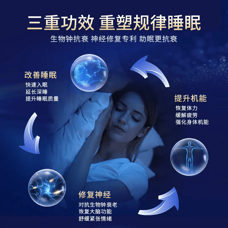 BL艾I司坐I仑片睡眠药片安眠睡眠改善失眠睡眠 【快速入睡】一瓶装 【官方甄选  京质保障】