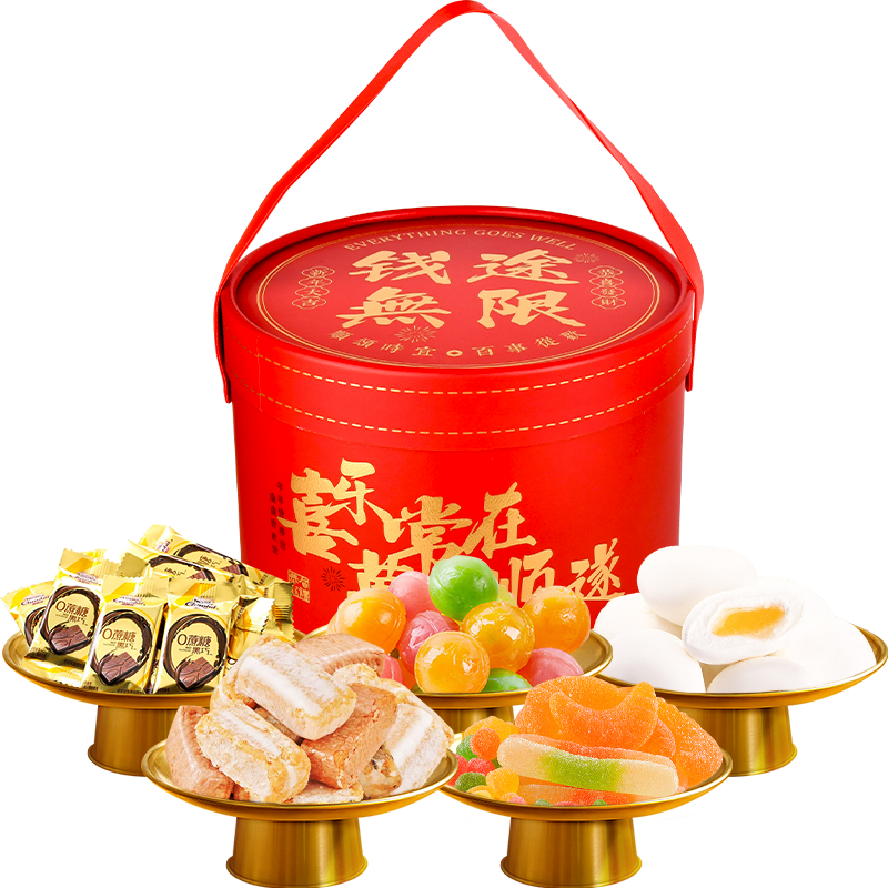 雀巢(Nestle)年貨禮盒春節(jié)送禮 錢途無限5味700g 徐福記糖果巧克力零食團購