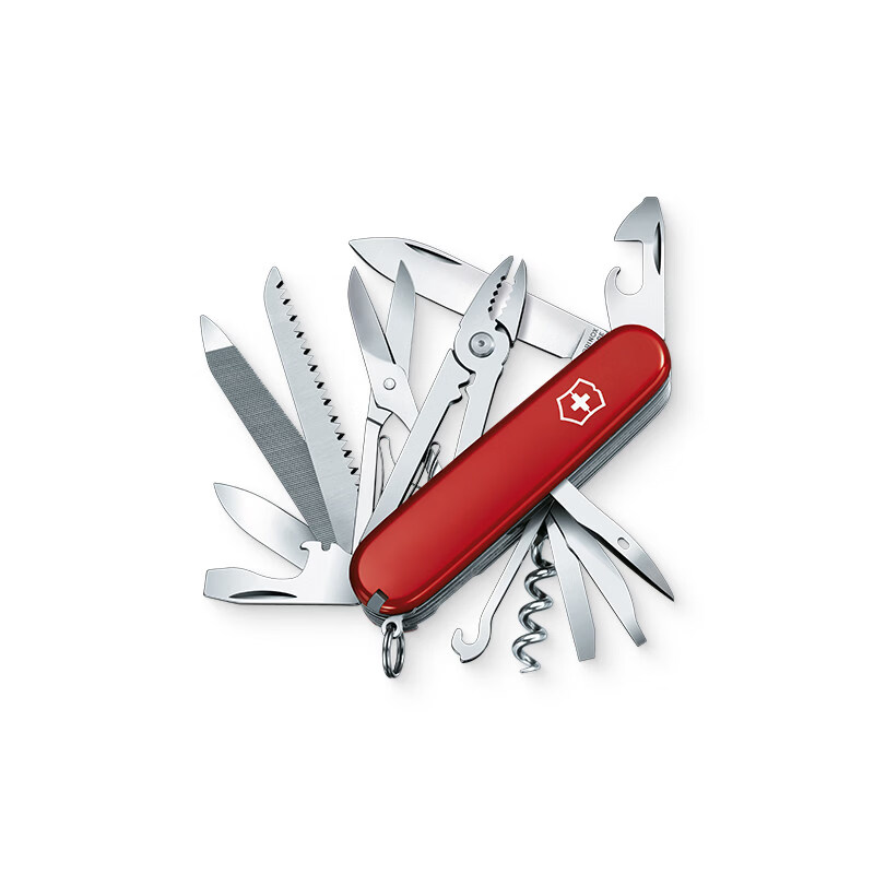 维氏(VICTORINOX)瑞士刀工艺大师91mm多功能刀折叠工具刀户外瑞士士刀 红色 60°以下_6cm_91mm