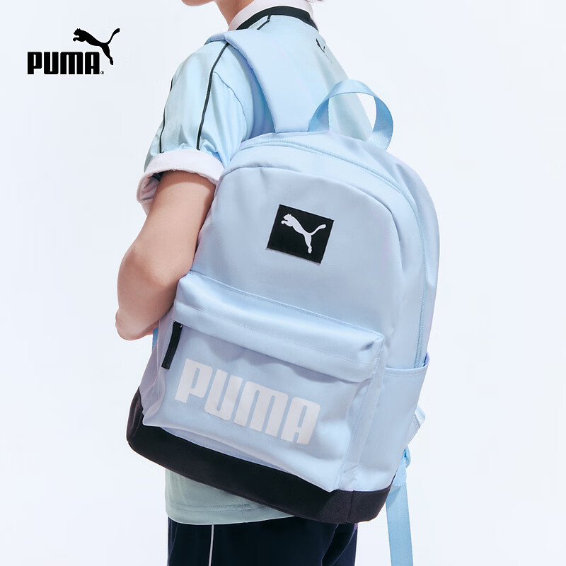 彪马（PUMA）彪马童装2026春季新款儿童双肩包书包休闲大方 蓝色调00388 150cm 京东折扣/优惠券