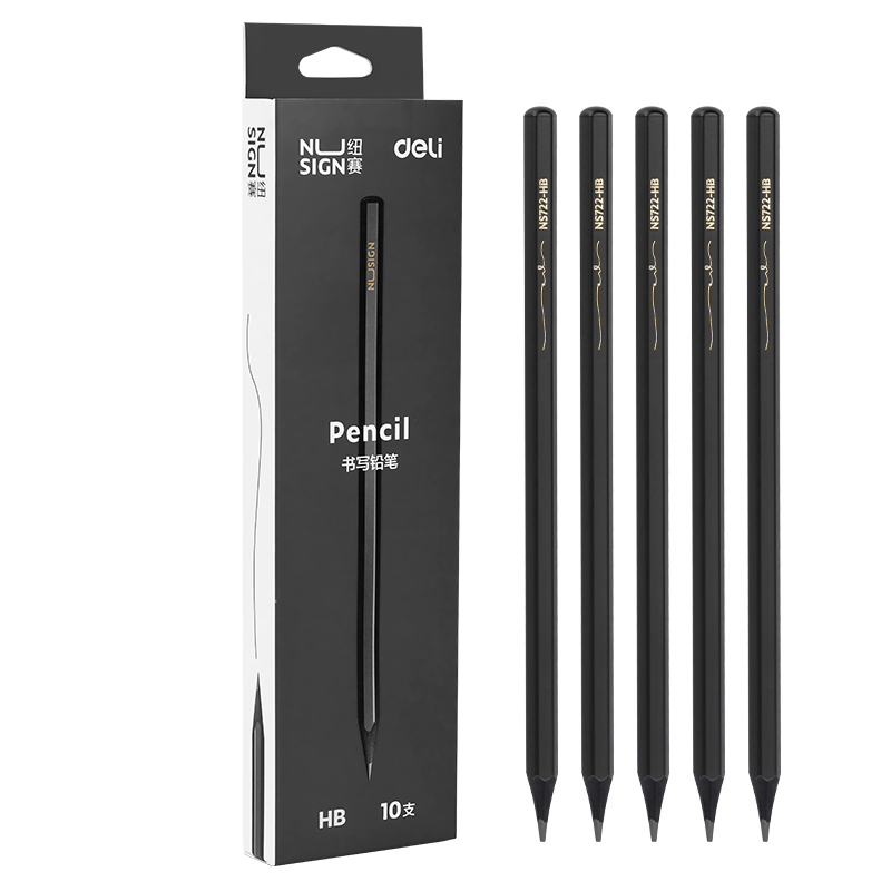 Ŧ����NUSIGN����ľʯīǦ�ʸߵ����Ǳʸ˿���������������дǦ��10֧װNS722-HB��������Ʒ���������¸߶�Ʒ��