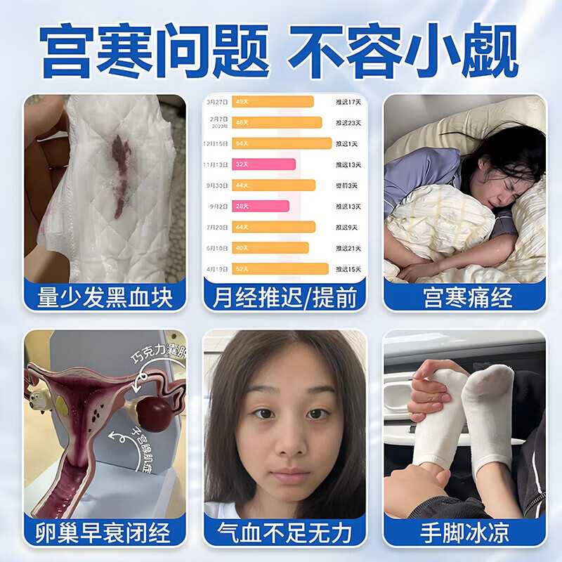 柒日乐远红外暖宫贴大姨妈调理月经女生用正品宫寒卵巢热敷贴 三盒疗程装[量少痛经小腹凸出大多数人购买