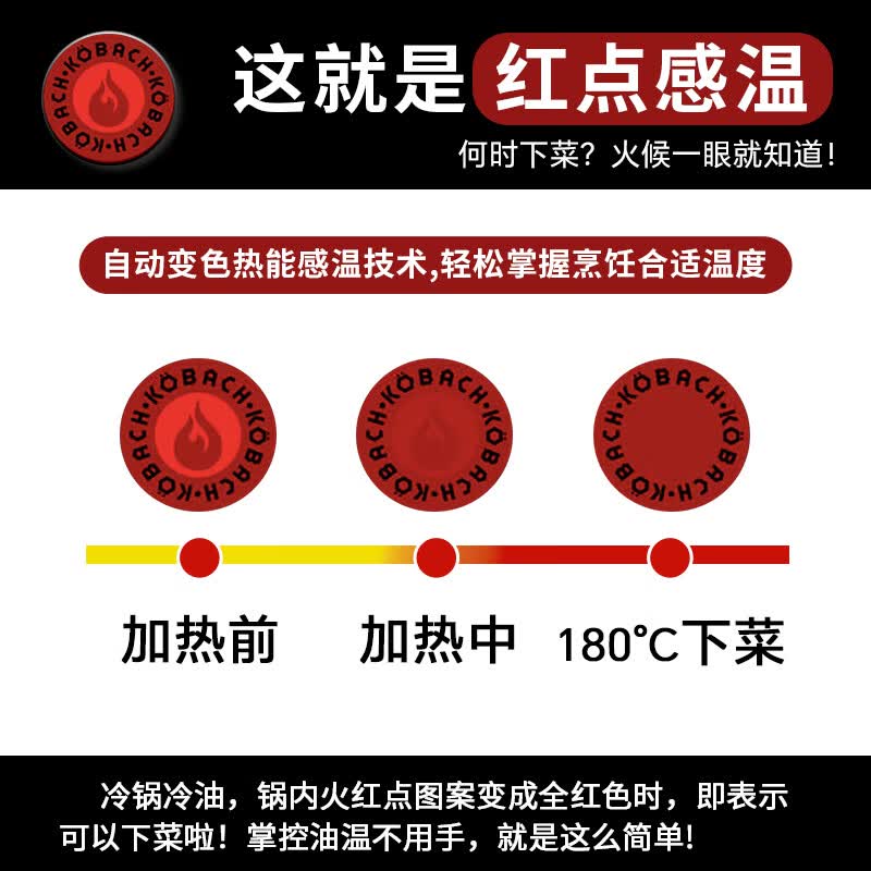 康巴赫煎锅不粘锅煎炒锅家用平底锅煎蛋锅炉灶通用 升级抗菌蜂窝煎锅 26cm