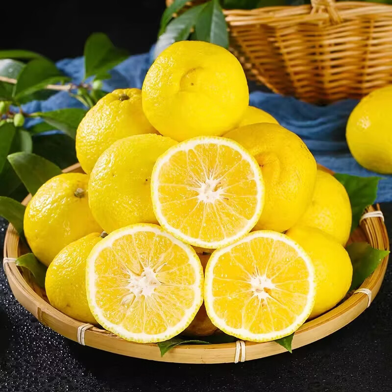 品鲜将黄金贡柚湖北怀化柑橘柚子春香柚黄金柑时令新鲜水果年货礼盒 贡柚礼盒 9斤 果径70mm