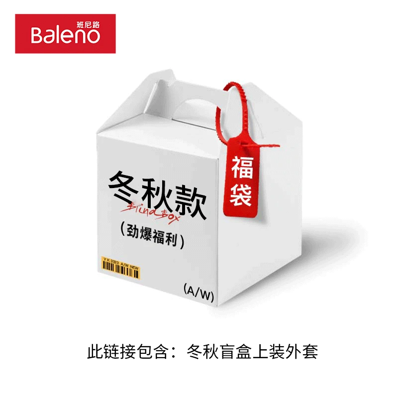 班尼路（Baleno）冬季惊喜外套福袋，全新无暇，放心购 【外套】一件冬装盲盒 XL