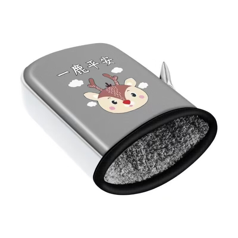 洋臣手把套冬季保暖手套防水挡风手套加绒加厚护 一鹿平安【灰色】手套1双